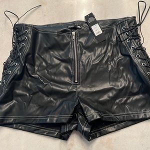 Fashion Nova Faux leather shorts